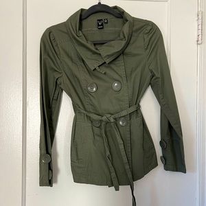 Windsor Tie Waist Double Breasted Jacket